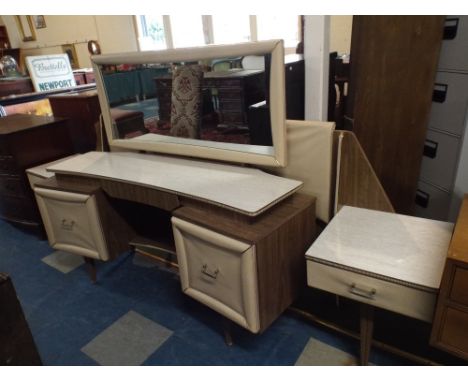 A 1960's Dressing Table with Matching Bed Surround 