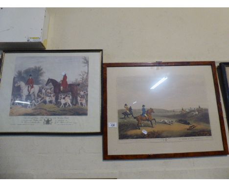 Two Framed Hunting Prints