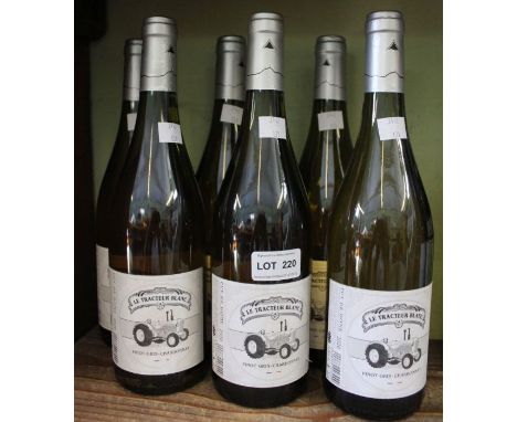 Six bottles of Tractor Blanc