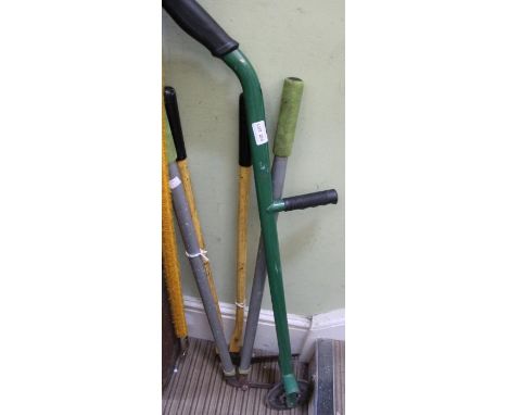 Three lawn tools