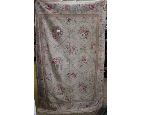 A vintage tapestry floral throw