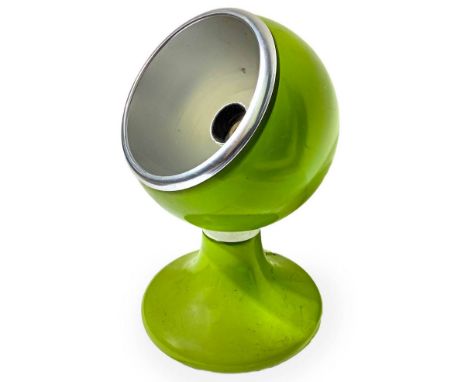 Lights, lamp light green color. 60s H 19 cm.