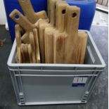18 x Wooden Serving Boards, to crate