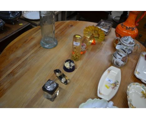 A collection of various Perspex items including table lighter, ornaments, paperweights etc. 