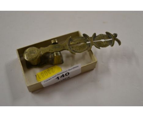 A set of 19th Century brass sovereign scales 