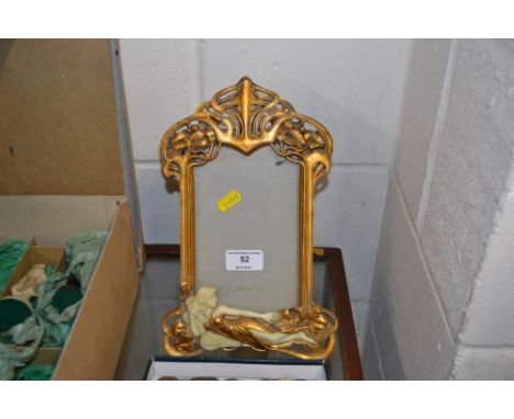 An Art Nouveau style easel picture frame 