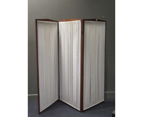A three fold screen, each panel - 164 x 69cm