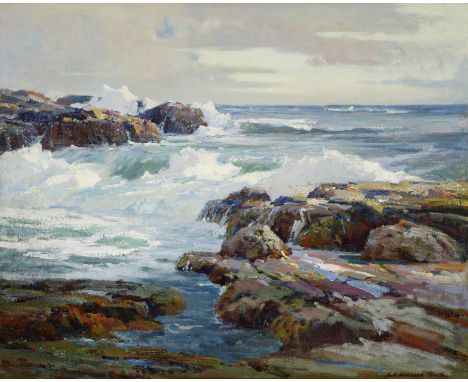 Jack Wilkinson Smith (1873-1949)Colorful Coastal Charm signed 'Jack Wilkinson Smith' (lower right)oil on canvas24 x 30 1/4in