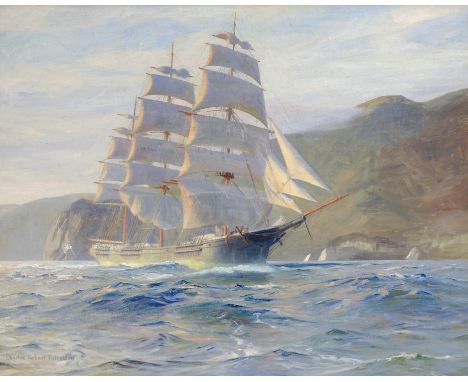 Charles Robert Patterson (1878-1958)Downeaster Jabez Howes in Golden Gate Straits signed 'Charles Robert Patterson' (lower le