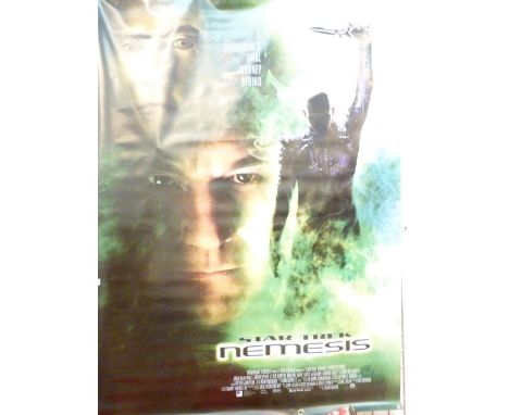 STAR TREK NEMESIS POSTER. Original vinyl Star Trek Nemesis film poster, 140 x 190 cm CONDITION REPORT: The item is in good co