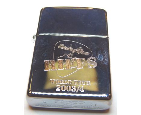 STATUS QUO ZIPPO LIGHTER. Rare Zippo limited edition lighter Status Quo World Tour 2003/4