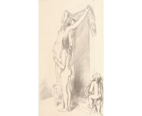 Charles Shannon (1863-1937) The Garland, 1918 signed and dated in pencil (in the margin) lithograph 36cm x 20cm.