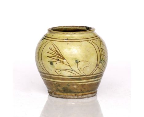 Michael Cardew (1901-1983) Vase, circa 1920s decorated with wheat motifs impressed potter's seal 15cm high.
