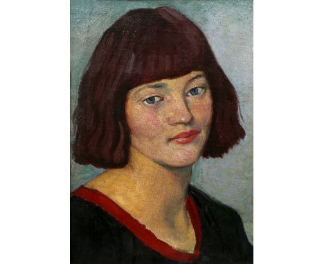 William Strang (1859-1921) Head of a Girl, purportedly Eileen O'Henry oils on canvas on board 29.8cm x 21cm. Provenance: W. B