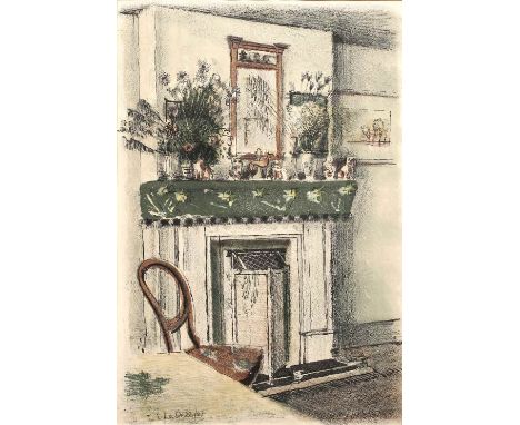 Edwin Ladell (1914-1970) The Mantelpiece, 1937 2/4, signed, numbered and dated in pencil  lithograph 38cm x 25.5cm. Provenanc