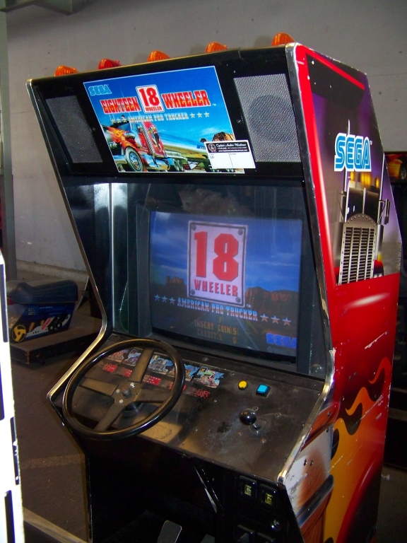 18 WHEELER SITDOWN DRIVER ARCADE GAME SEGA NAOMI Item is in used ...