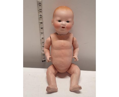 A antique early 20th century Armand Marseille Germany bisque headed doll stamped 351/3.5K 