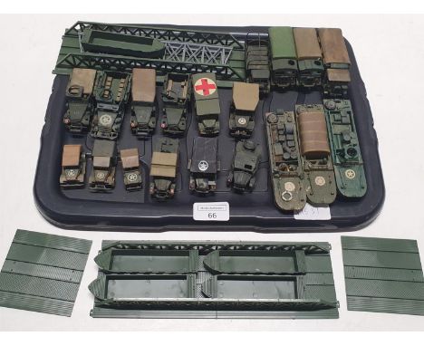 A selection of built and painted scale models of allied WW2 vehicles 