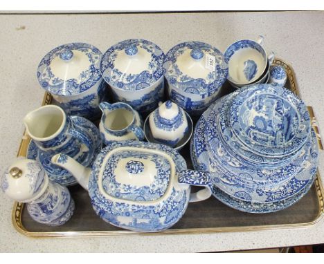 Various Copeland Spode Italian china (two trays)