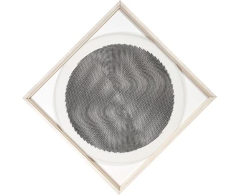 (See English version below)Rudolf Kämmer (Rudolstadt 1935 – 2019 Münsing). Variabilé mit zwei drehbaren Scheiben. 19652 Acryl