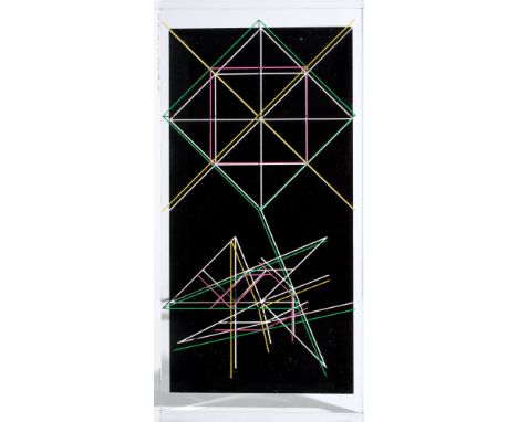 (See English version below)Karel Novosad (Prag 1944 – 2008 Hamburg). Ohne Titel. 1977Acrylglasblock, vorder- und rückseitig m