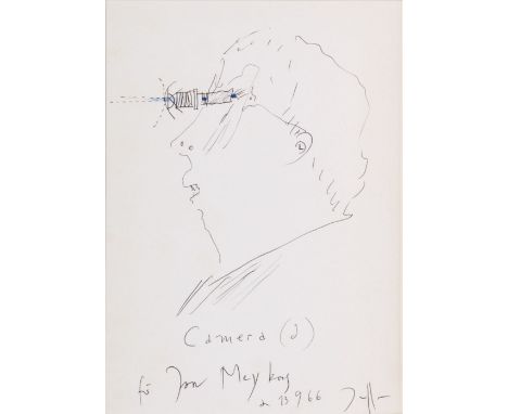 Horst Janssen (Hamburg 1929 - Hamburg 1995). Camera (d). Kugelschreiberzeichnung, 21 x 15,5 cm, r. u. monogr. und dat. JH 13.
