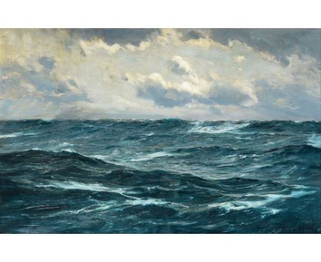 Claus Bergen (Stuttgart 1885 - Lenggries 1964). Im Atlantik. Öl/Lw., 70 x 110,5 cm, r. u. sign. Claus Bergen, auf dem Keilrah