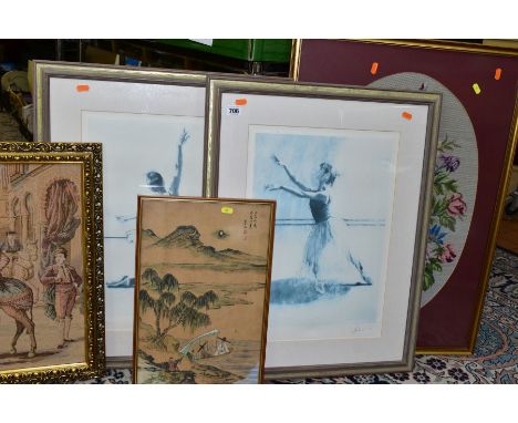 CHARLES WILLMOTT (BRITISH 1943), two signed limited edition prints 'Miyako Yoshida I + II' depicting a ballet dancer, size ap