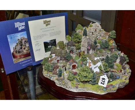 A BOXED LIMITED EDITION LILLIPUT LANE SCULPTURE, Coniston Crag L2169, No 0714/3000, with certificate and leaflet