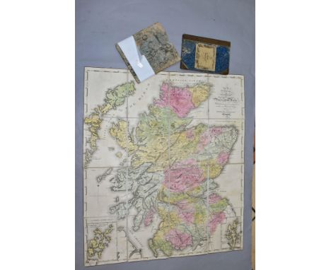 MAPS, two 19th Century maps of Scotland, Oliver &amp; Boyd's Travelling Map of Scotland, published in Edinburgh circa. 1833 a