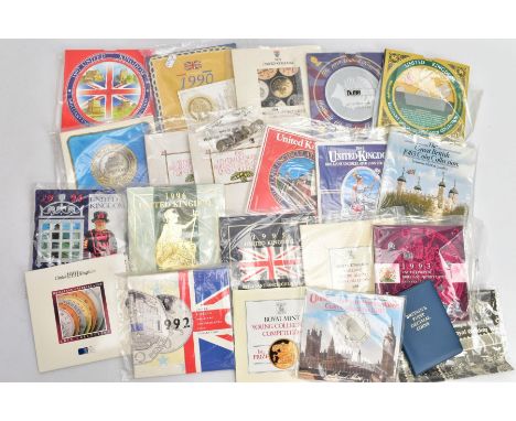 A COLLECTON OF BRILLIANT UNCIRCULATED UK COIN YEAR SETS, to include 1982, 1983,  1984, 1985,  1986,  2x1987, 1988, 1989, 1990