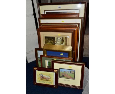 PICTURES AND PRINTS, ETC, to include a John Trickett signed limited edition print of Labrador and puppies, Rowlan Hilder prin