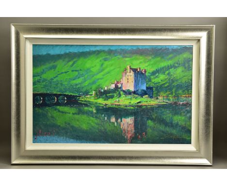 ROLF HARRIS (AUSTRALIA 1930) 'REFLECTION, EILEAN DONAN CASTLE' a signed limited edition print 168/195, no certificate, approx