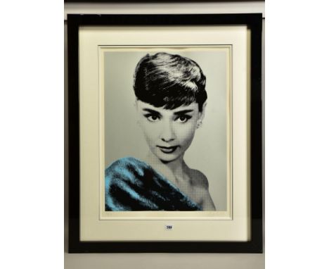 NUALA MULLIGAN (BRITISH CONTEMPORARY) 'BEAUTY QUEEN', limited edition print of Audrey Hepburn, signed with certificate, 57/19