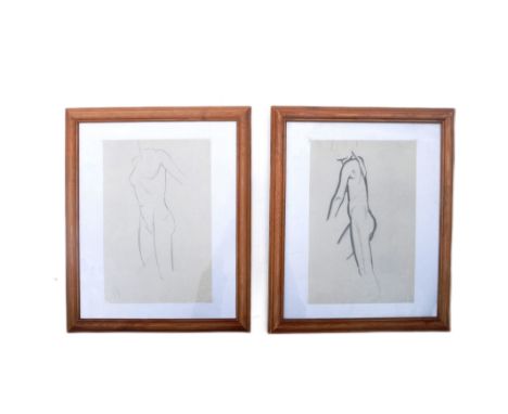 Eric Gill (1882 - 1940) - A pair of 20th century Eric Gill nude sketches prints from 'First Nudes'. First edition sketches pu