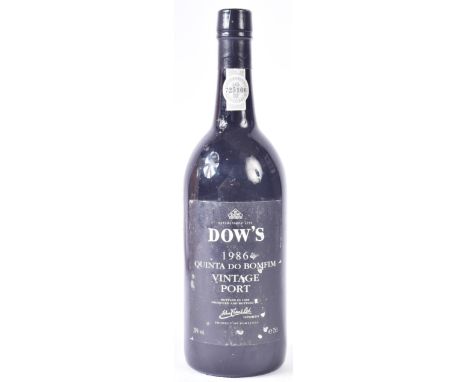 A single bottle of Dow's 1986 Quinta Do Bomfim Vintage Port. 75CL 20%. Good seals and label.