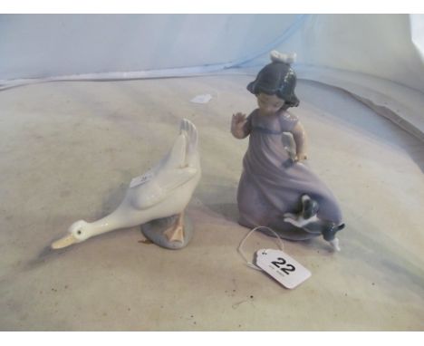 A Nao model of girl and goose