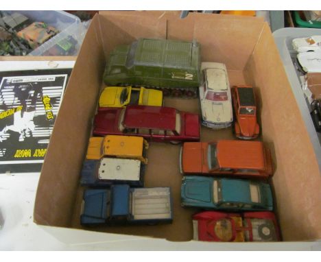 A Dinky Shado 2, army vehicle and other Dinky toys