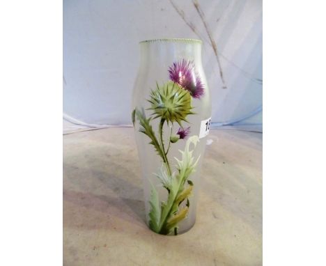 A Legras vase thistle pattern