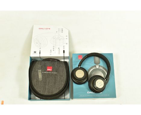 A DALI iO-6 NOISE CANCELING WIRELESS HEADPHONES with  box, manual and case ( no cables)