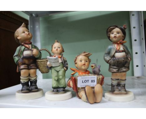 FOUR VARIOUS HUMMEL'S FIGURES (depicting the first ever four piece boy band) 