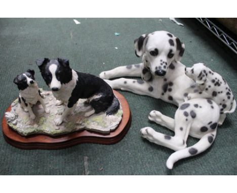 A BOX CONTAINING A SELECTION OF MODEL DOGS VARIOUS 
