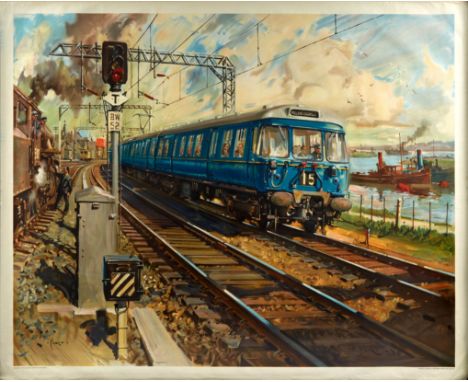 Original vintage travel poster by notable British artist Terence Cuneo (1907-1996) issued by British Railways Scottish Region