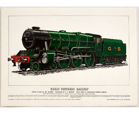 Original vintage limited edition lithograph poster, printed in edition of 2,000, this copy is number 24 - Great Southern Rail