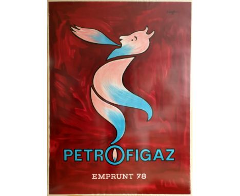 Original vintage advertising poster for Petrofigaz Corporate Bond from 1978 - Petrofigaz Emprunt 78.  Fun and quirky design o