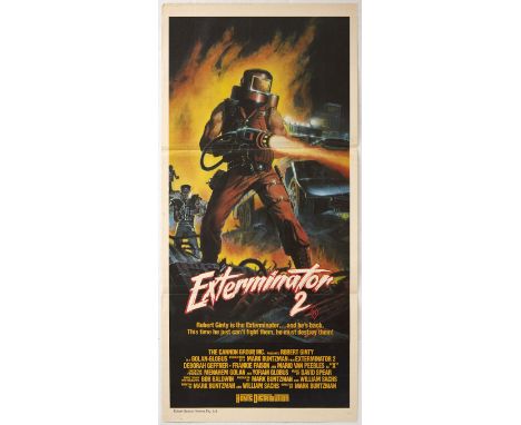 Original vintage movie poster for an action drama film Exterminator 2 - Robert Ginty is the Exterminator...and he's back. Thi