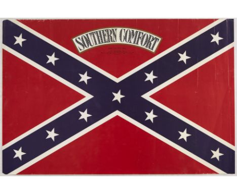 Original vintage drink advertising poster for Southern Comfort - an American fruit-flavoured liqueur created by bartender Mar