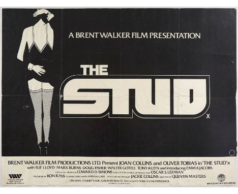 Original vintage movie poster for A Brent Walker Film Presentation - The Stud - a 1978 British film directed by Quentin Maste