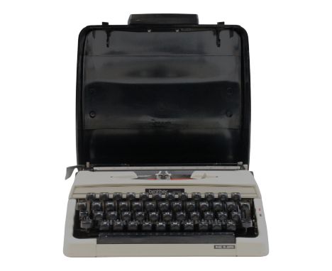 A vintage Brother 210 portable typewriter, serial number D43443994