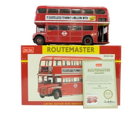 A Sunstar 1:24 scale limited edition diecast London Transport RM21 - VLT 21 "The GLC Years" Routemaster bus